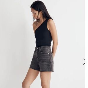 Madewell High Rise Denim Mid Length Short